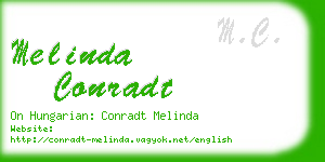 melinda conradt business card